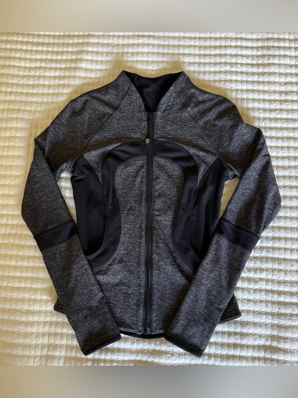 lululemon athletica Dark Gray and Black Full-Zip Define Jacket